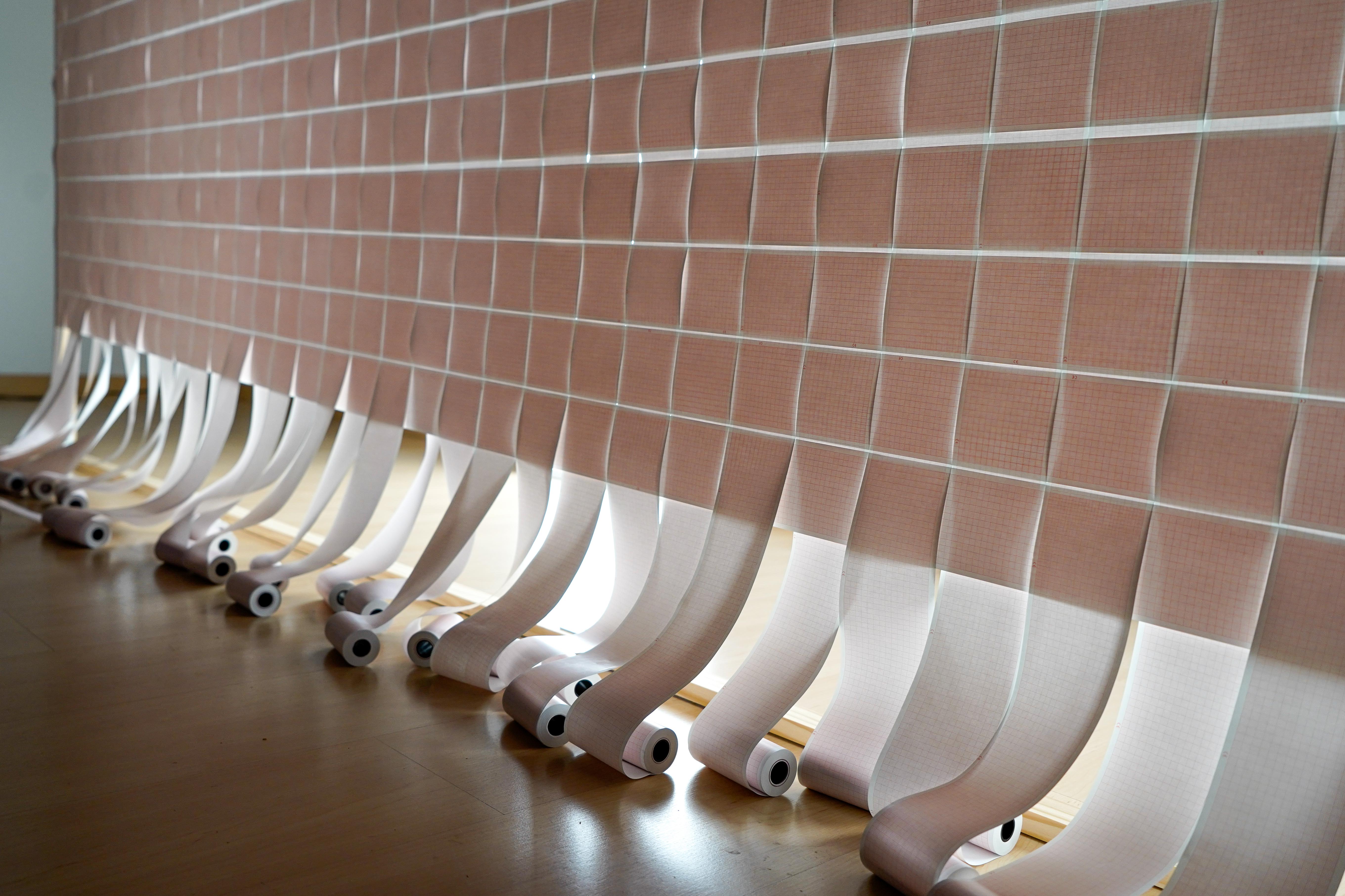 Installation still of bleeding from the outside in by Emily Dzieweczynski